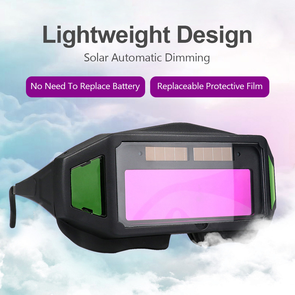 Professional Welding Glasses, Automatic Darkening Glasses for TIG MIG MMA, Weld Glasses Goggles, Durable Welding