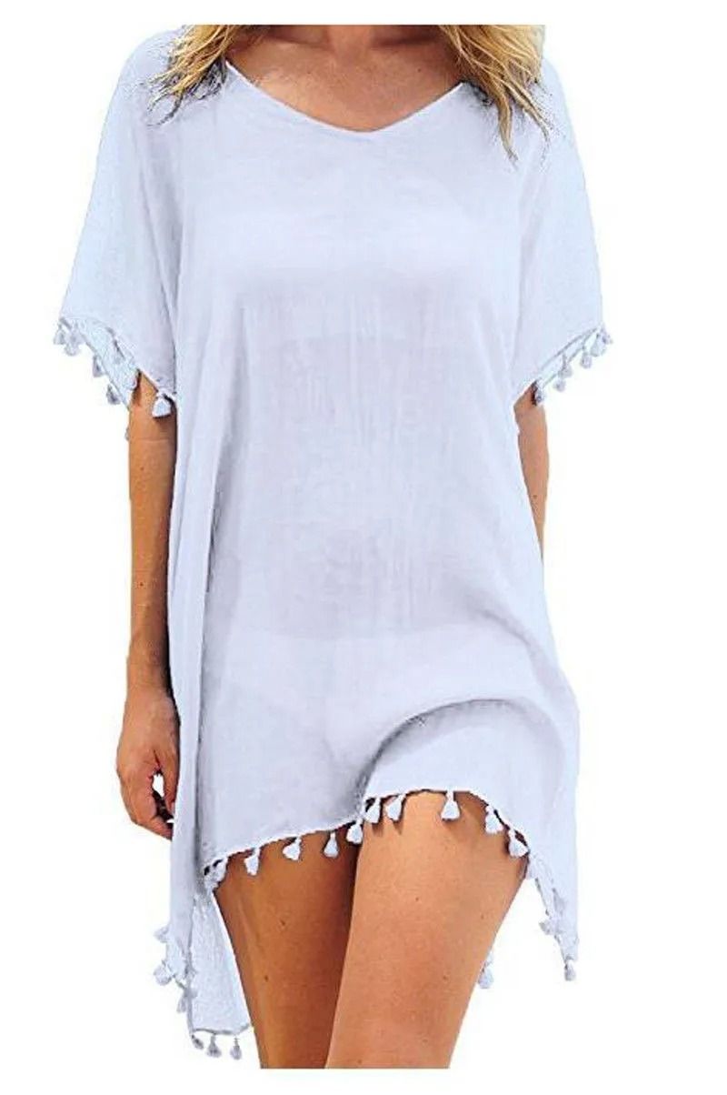 Women Summer Lace Crochet Beach Cover Up