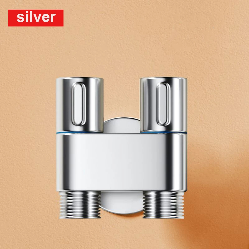 Dual Outlet Handheld Bidet Sprayer Set for Toilet with Angle Valve