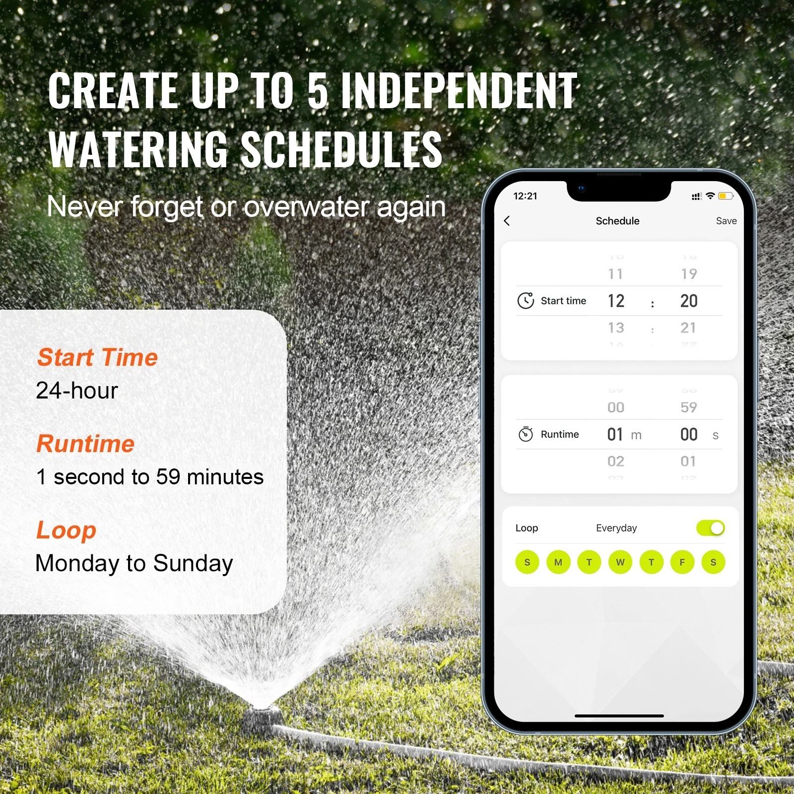 WiFi Sprinkler Timer Smart Hose Faucet Water Timer
