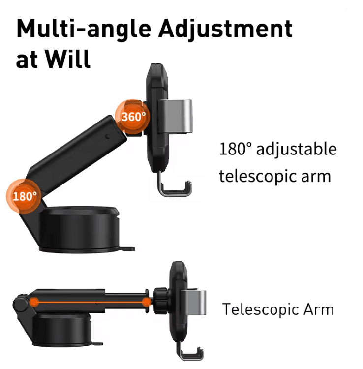 Universal Gravity Car Phone Holder with Strong Suction Cup