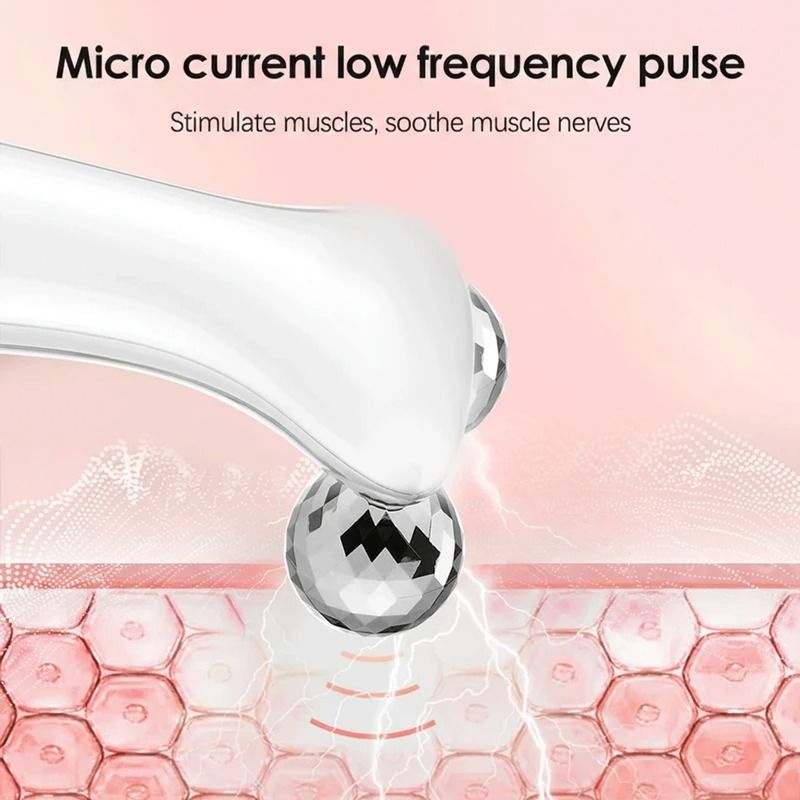 4D Roller Facial Massager with EMS Face Lift and Skin Tightening Device