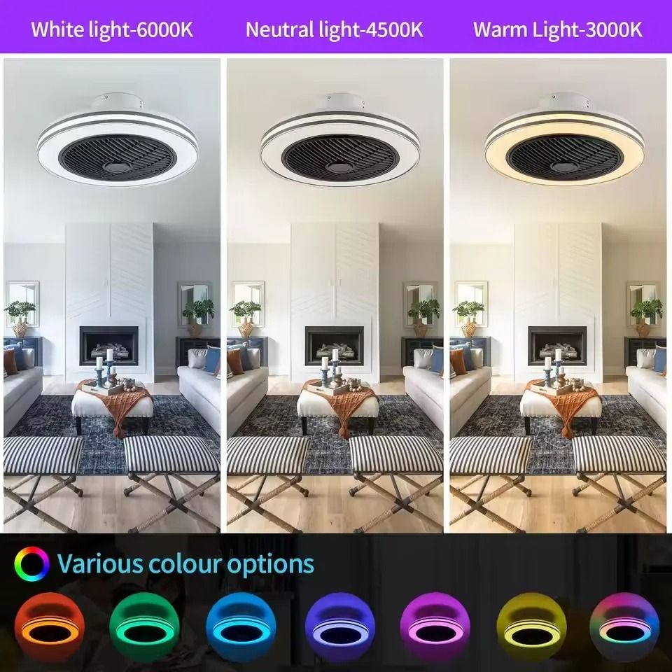 Smart LED Ceiling Fan with Bluetooth Speaker
