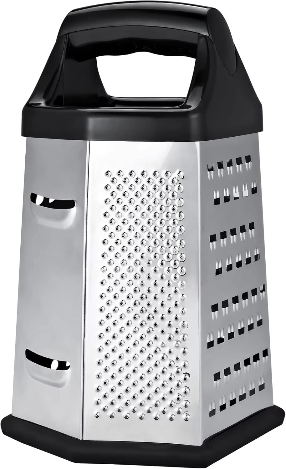 MultiSlice 6-Side Stainless Steel Box Grater – Multifunction Kitchen Slicer & Shredder