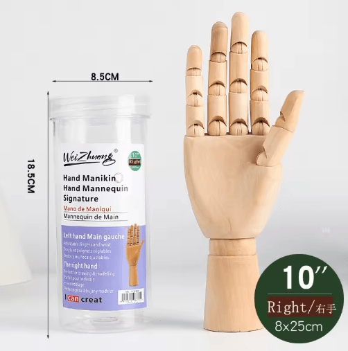 Wooden Artist Mannequin Set – Adjustable Drawing Mannequin Model with Gift Box