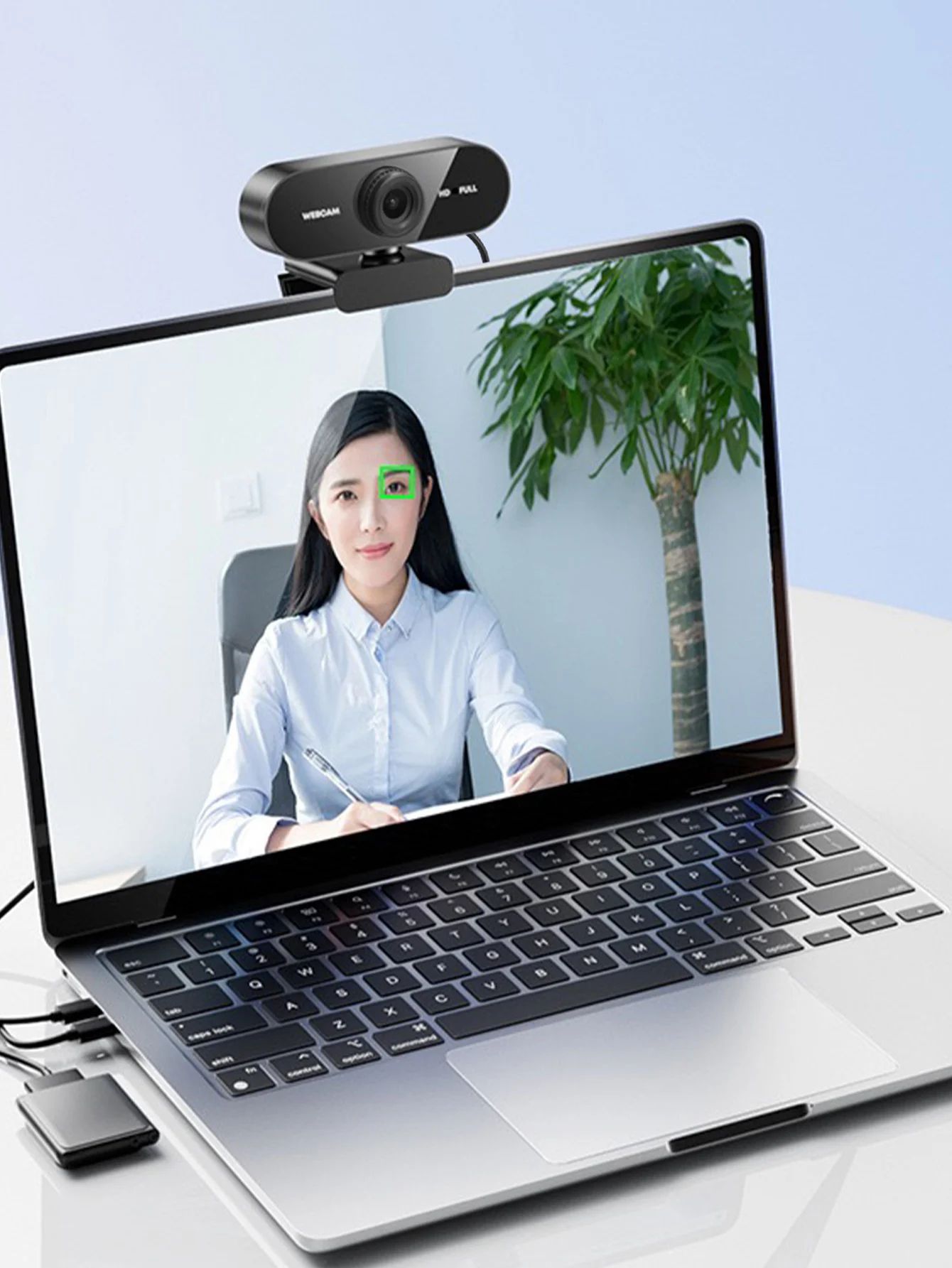 Professional 1080P HD USB Webcam with Built-In Microphone for Laptop and Desktop