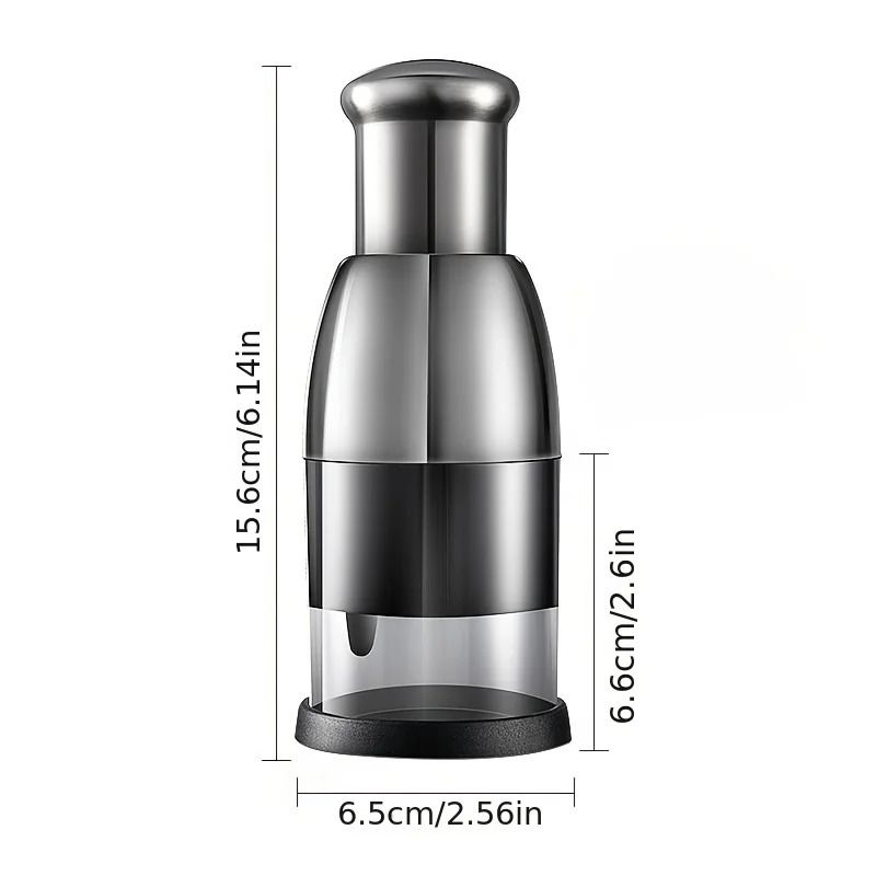 Stainless Steel Garlic Masher Manual Press Kitchen Chopper Tool