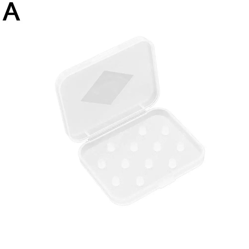 Portable Silicone Earbud Storage Case Transparent Eartip Organizer Box