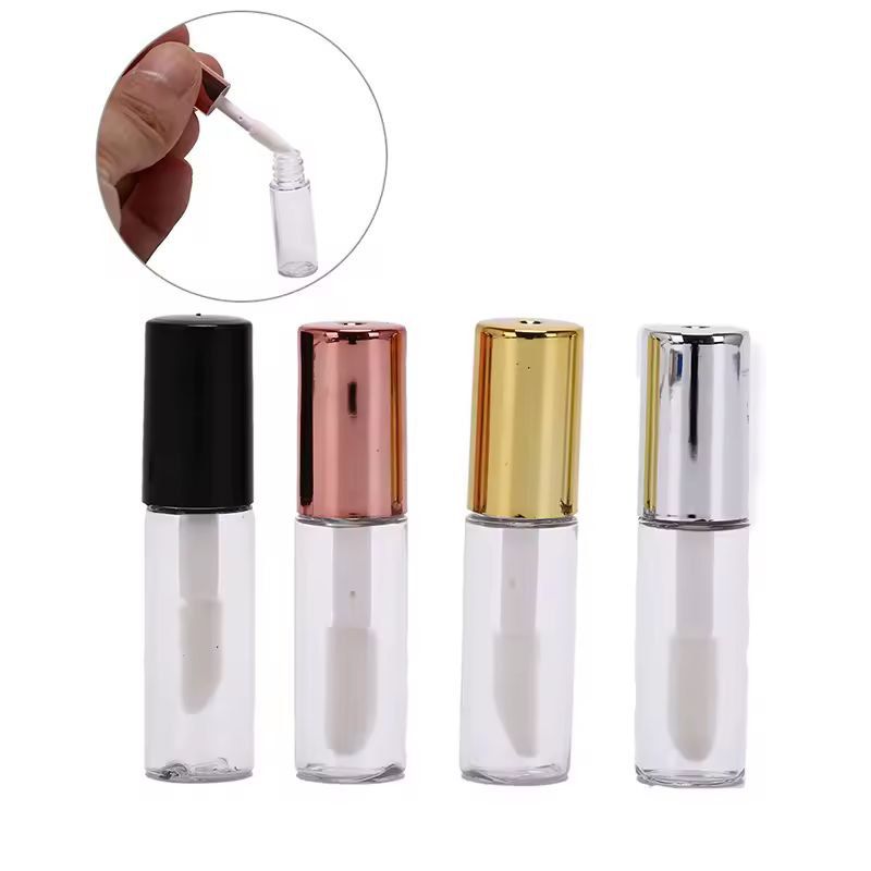 Customizable 10-Pack Empty Lip Balm & Lipstick Tubes – DIY Cosmetic Containers with Cap