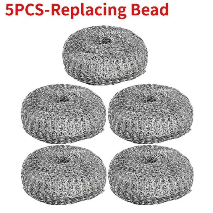 Stainless Steel Pot Brush Heavy Duty Metal Scrubber with Handle