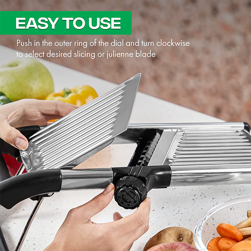 Stainless Steel Adjustable Mandoline Slicer Vegetable Chopper Cutter for Potato Tomato Onion Carrot