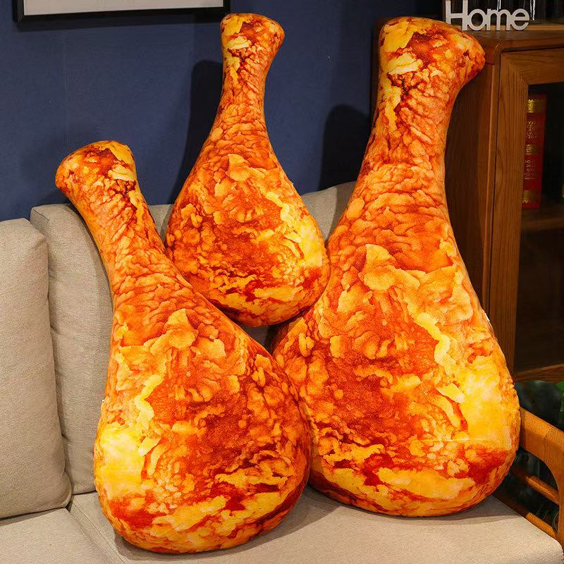 Cute Stuffed Animal, Simulated Crispy Chicken Leg Pillow, Soft Doll for Christmas and Thanks giving