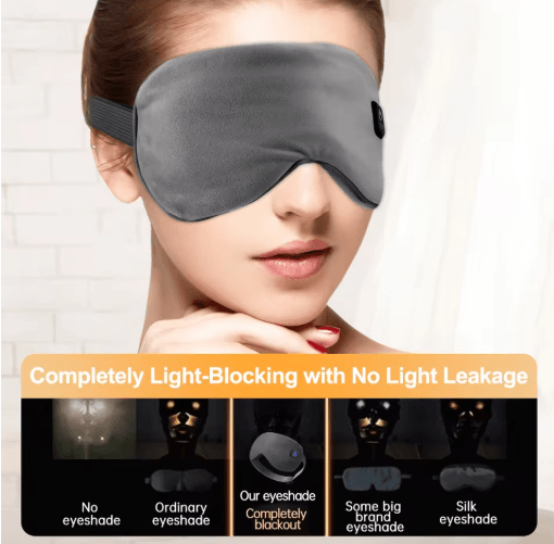 DreamEase Pro USB Heated Eye Mask with 3-Mode Massage