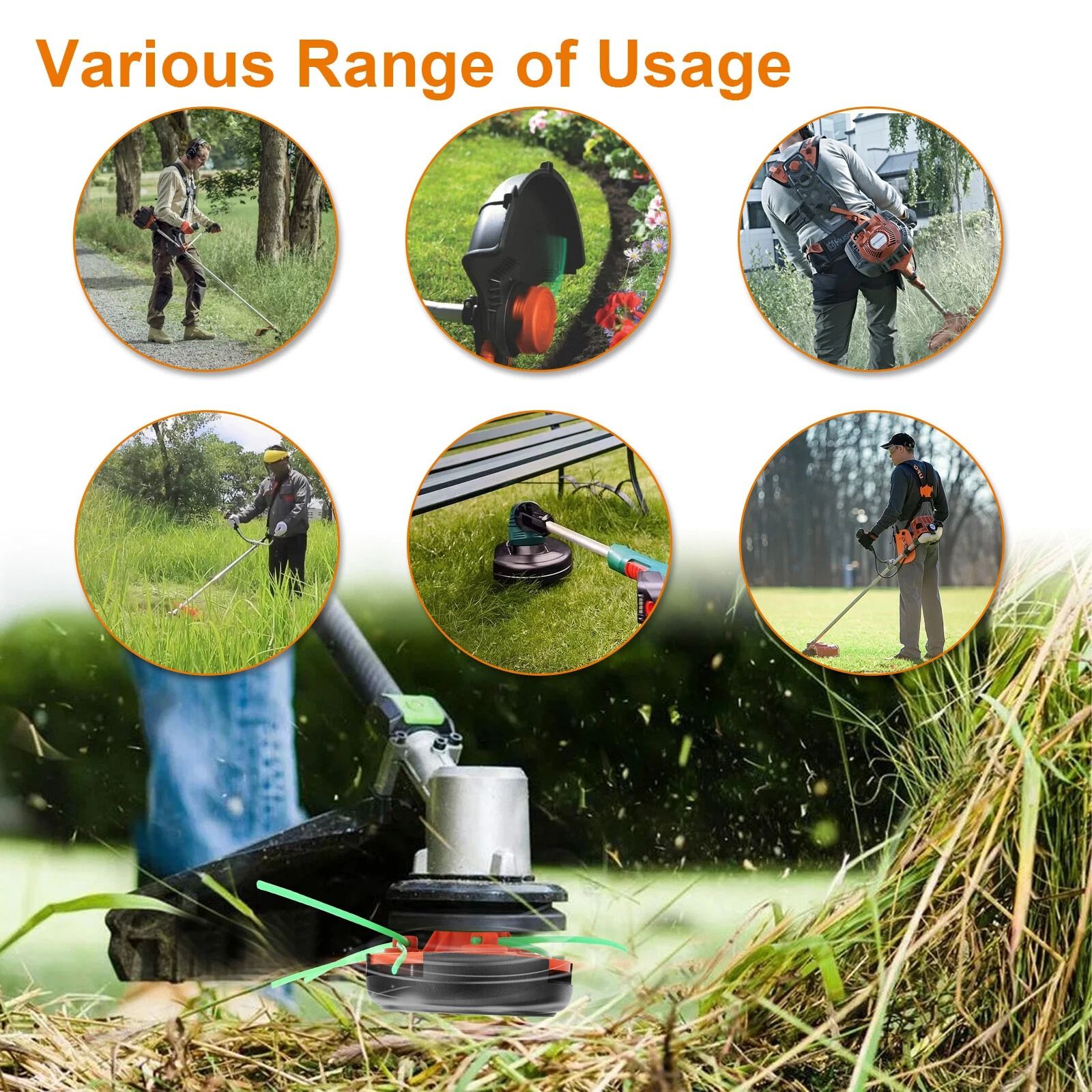 Universal Trimmer Head Replacement for Gas and Electric Weed Eaters