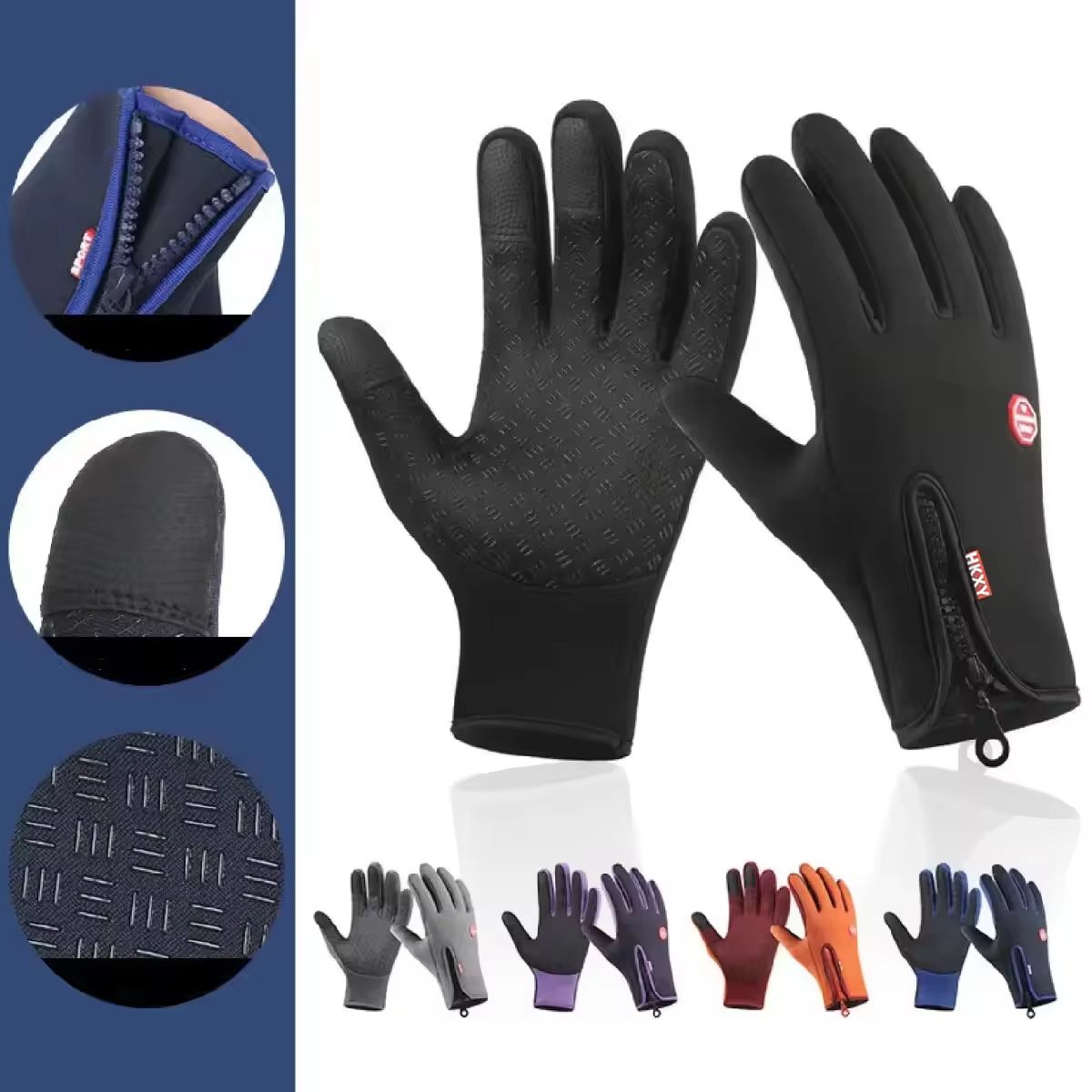 ArcticTouch touchscreen winter gloves – Unisex Waterproof, Windproof Cycling & Ski Gloves