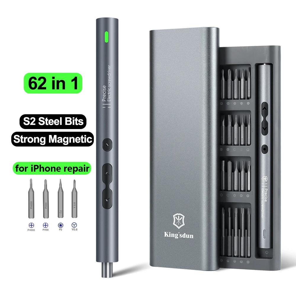 Mini Wireless Screwdriver Set Power Tool Kits, Rechargeable Small Bits for Xiaomi Mobile Repair