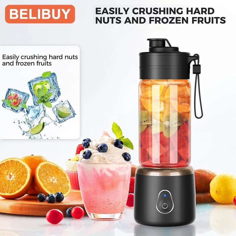Portable USB Electric Juicer | 304 Stainless Steel Fruit Blender | Executive Household Citrus Squeezer System