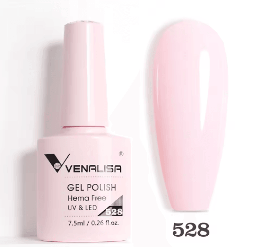 Venalisa HEMA and TPO Free Glitter Gel Nail Polish Jelly Pink Nude Collection