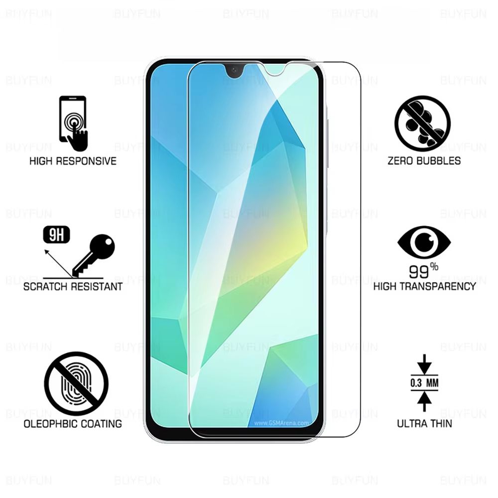 9H Tempered Glass Screen Protector for Samsung Galaxy A16 / A17 5G / A16 4G