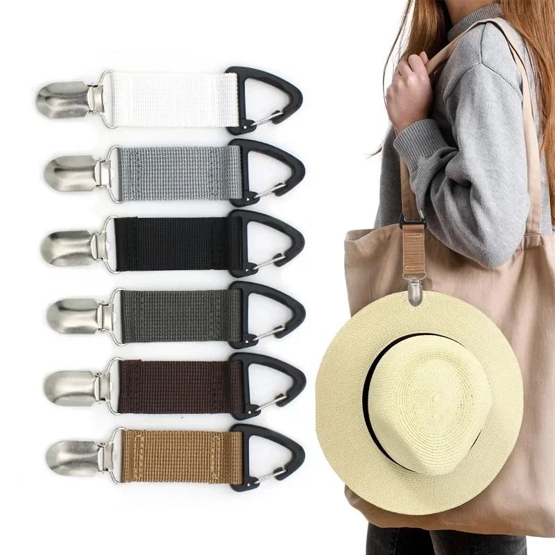Outdoor Travel Hat Clip Portable Multi Purpose Bag Clip and Glove Organizer