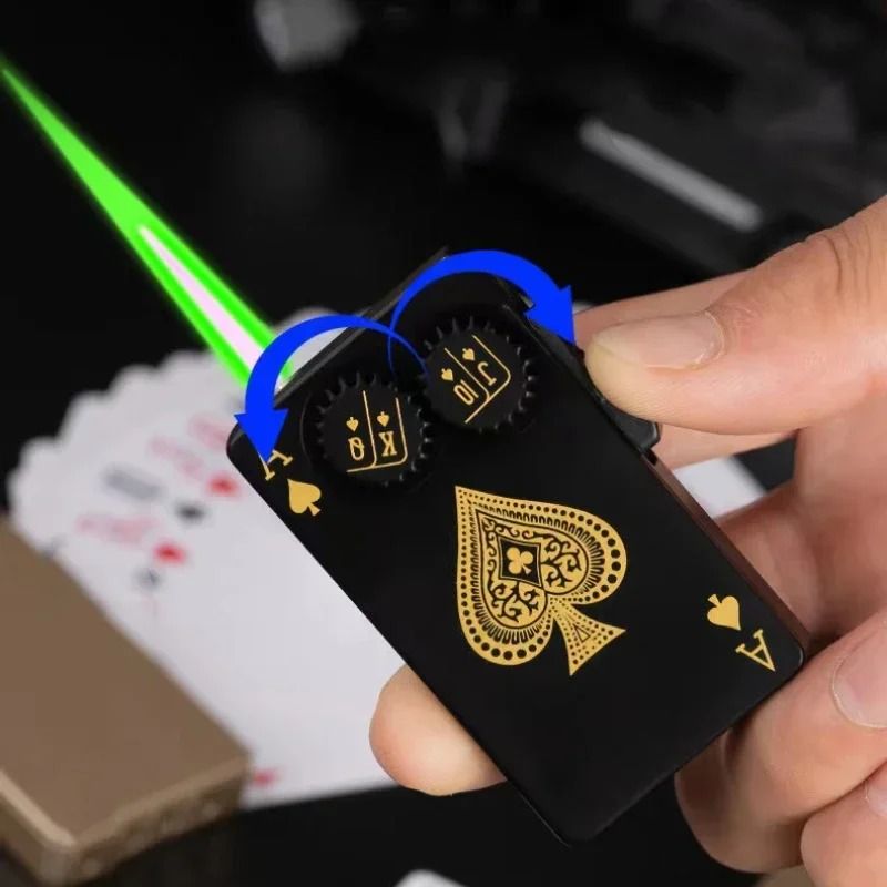 Ace of Spades Playing Card Butane Windproof Metal Lighter