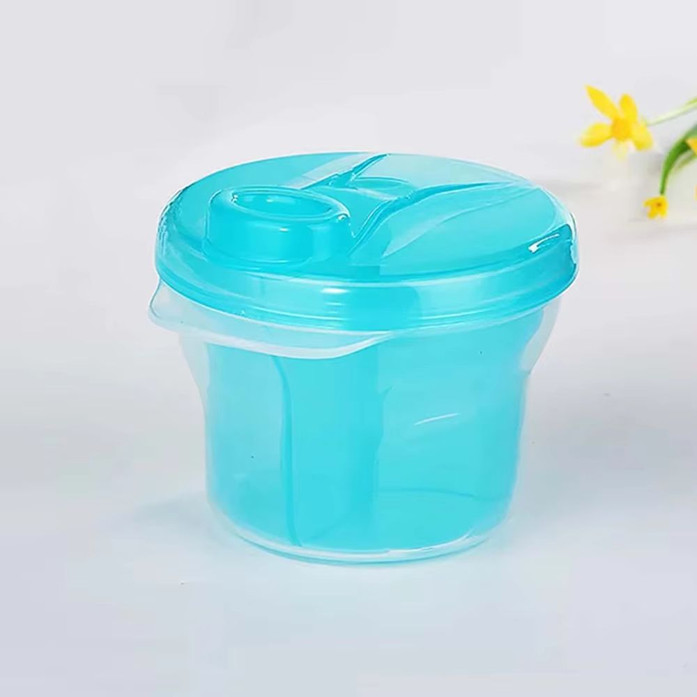 Rotating Double-Layer 3-Grid Baby Milk Powder Container and Travel Snack Box