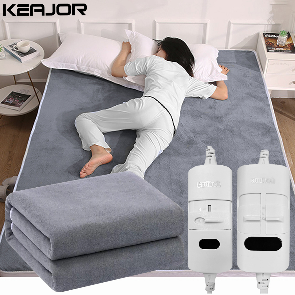 Electric Blanket Thicker, Automatic Thermostat Electric Heating Blanket, Body Warmer Thermal Mattress for Room