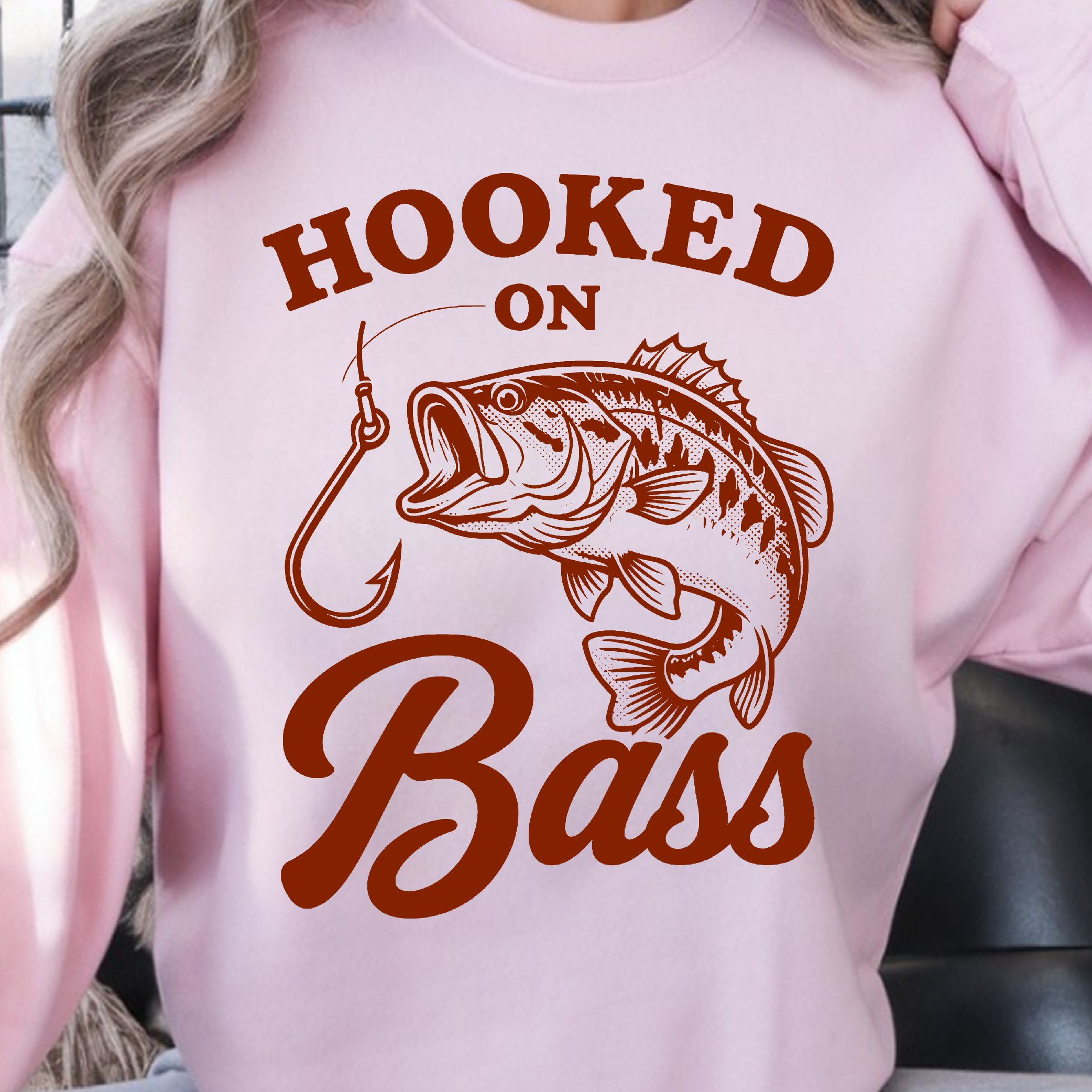 Hooked on Bass Shirt, Fishing Lover T-Shirt, Bass Fishing Tee