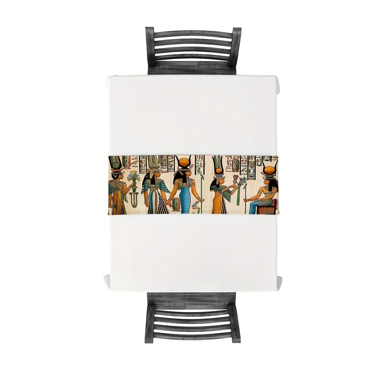 Ancient Egyptian Linen Table Runner