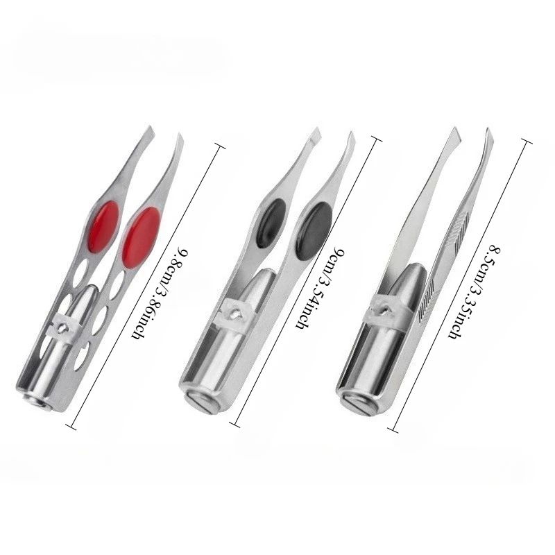 LED Light Precision Eyebrow Tweezers