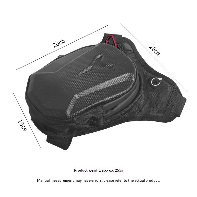 HOMEFISH Hard Shell Motorcycle Leg Bag With Phone Holder Waist Pouch