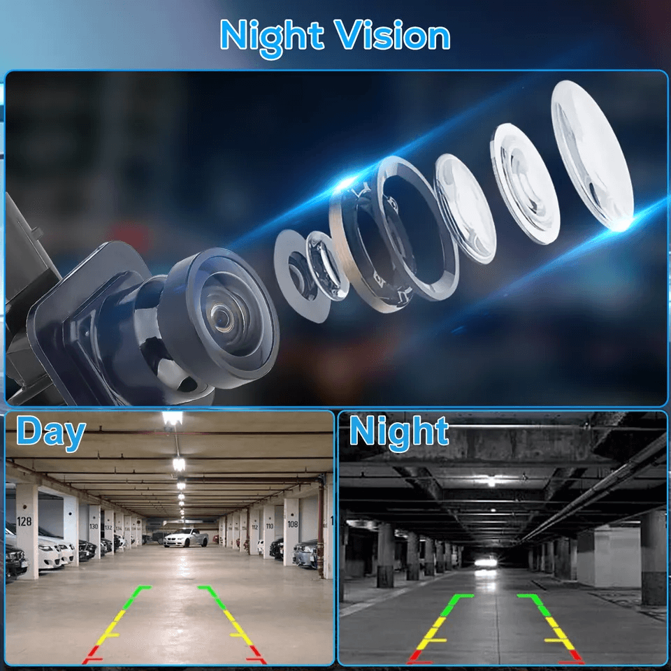 Full HD Rear View Backup Parking Camera, IP68 Wide Angle