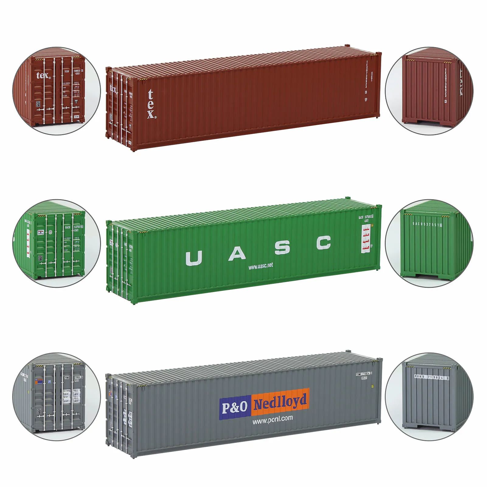 Evemodel C8746 HO Scale 40ft Shipping Container – 40 Hi-Cube Model for Railway Layouts