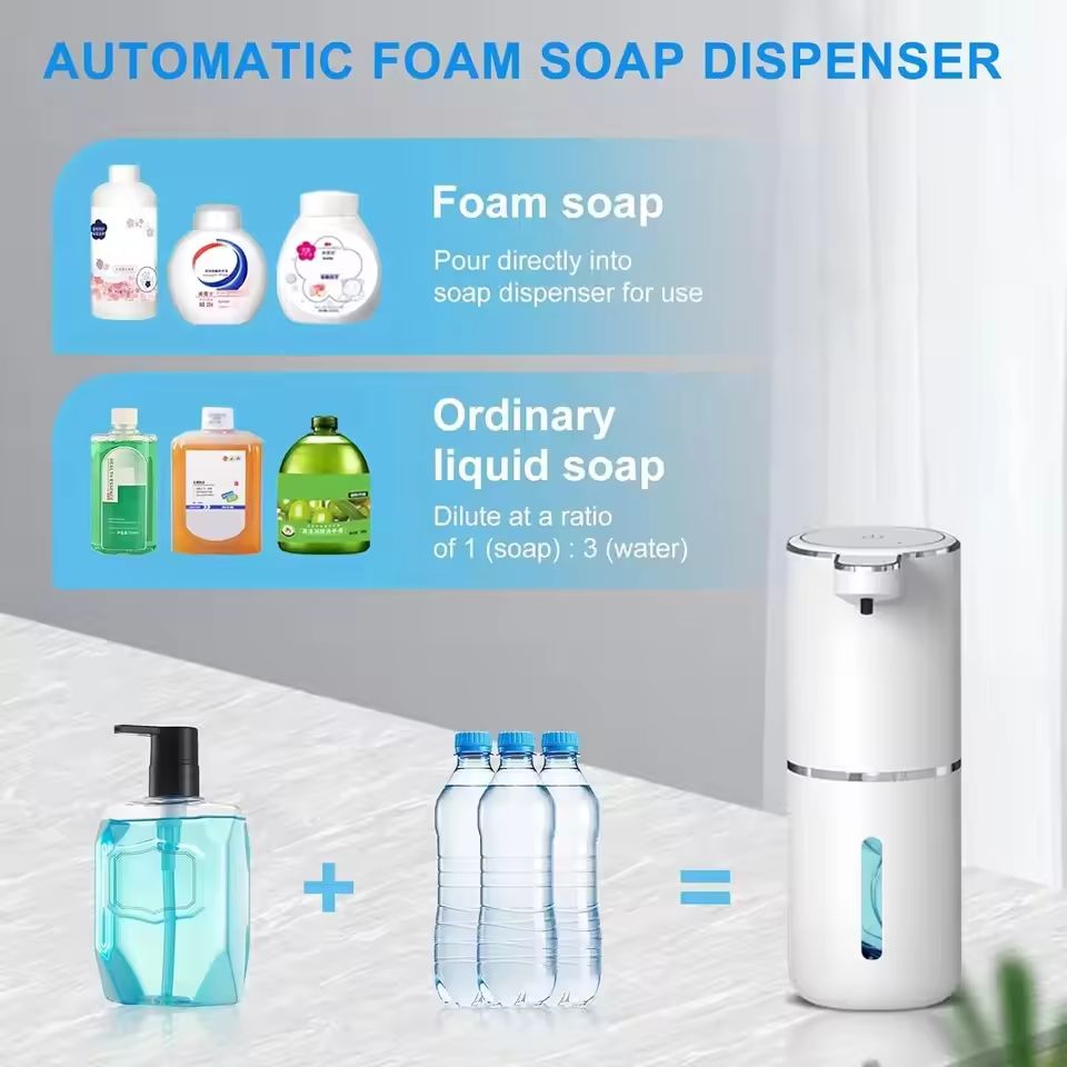 Automatic Touchless Foaming Soap Dispenser USB Rechargeable 380ml