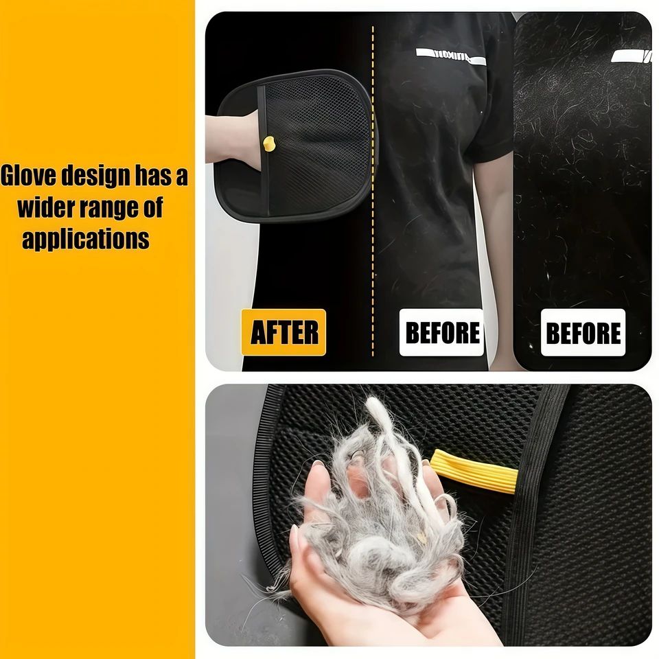 Reusable Pet Hair Removal Glove Brush