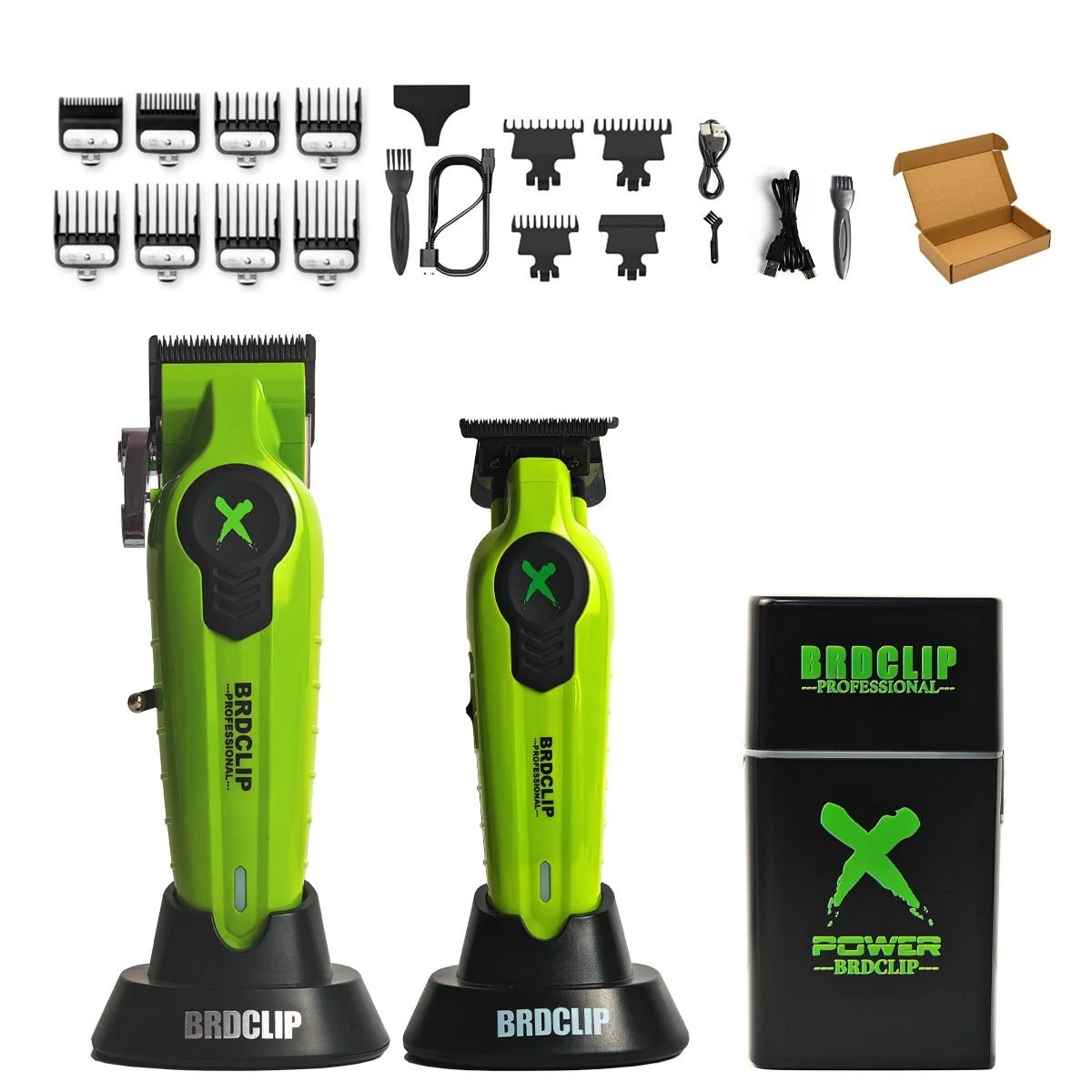 BRDCLIP X Series Professional Hair Clipper Trimmer and Shaver Set