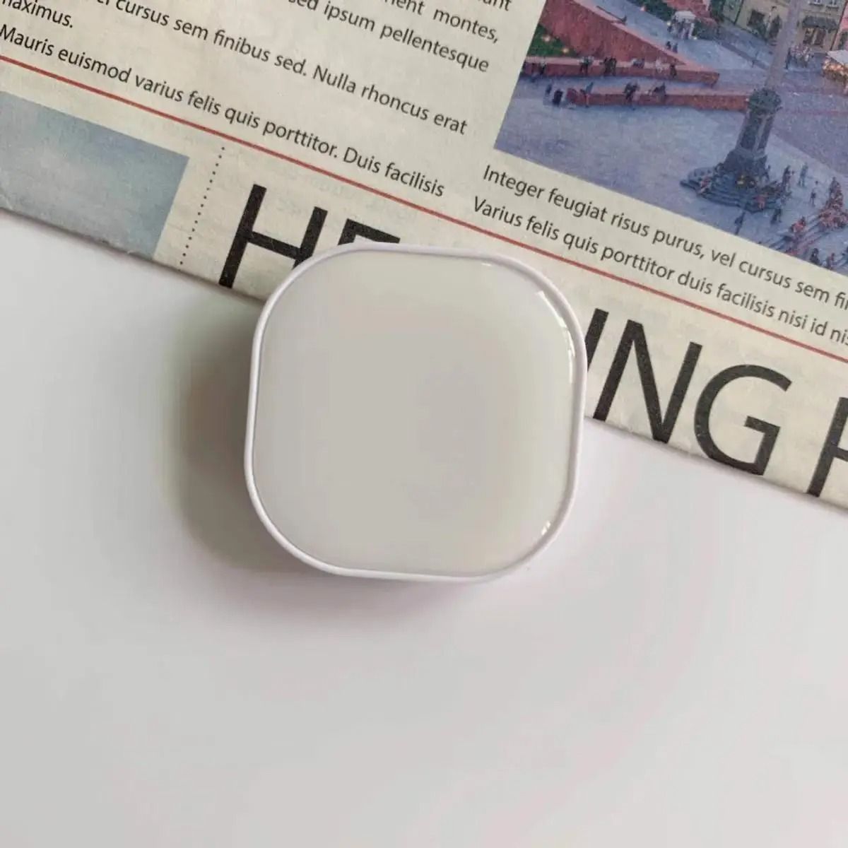 Cute Square Phone Grip & 360° Rotatable Finger Ring Stand