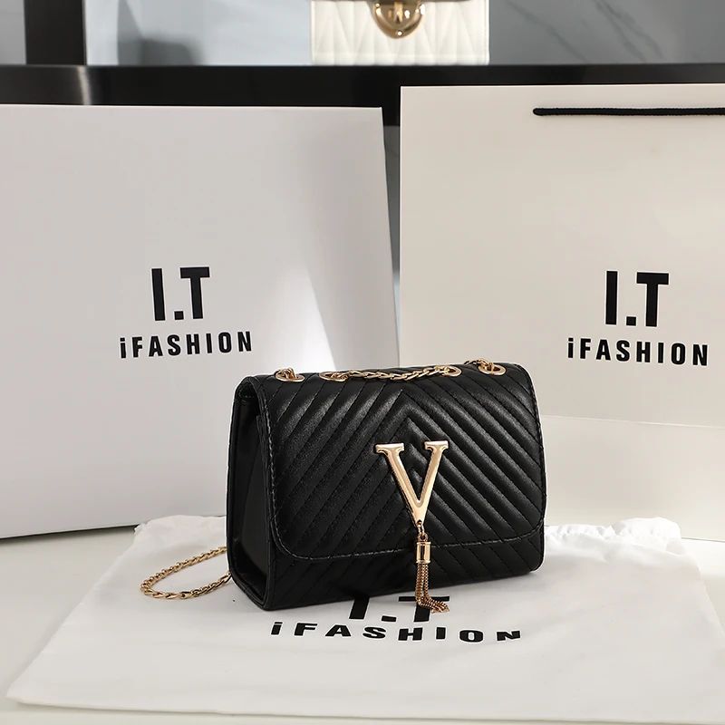 Embroidered Sequin Crossbody Bag Womens Luxury Tassel Shoulder Purse