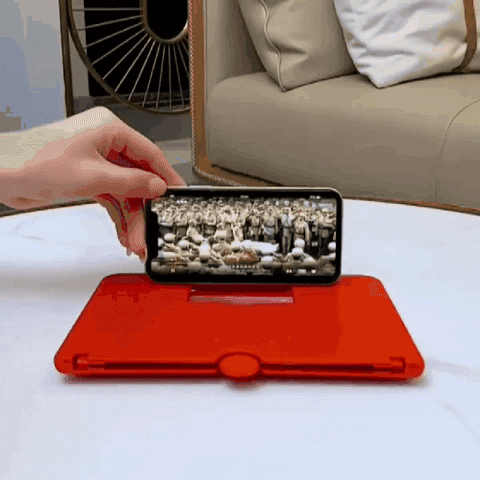 Phone Screen Magnifier Amplifier, HD Video Magnifying Glass, Folding Design for Smart Phone Bracket Holder