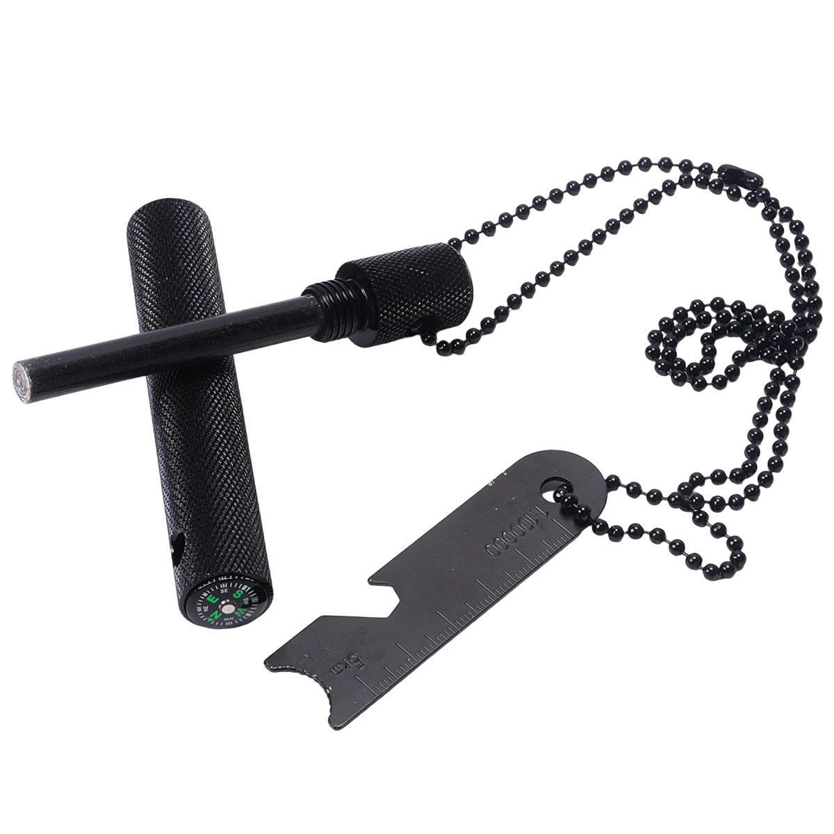 Ultimate Survival Fire Starter Kit with Magnesium Fire Starter & Compass