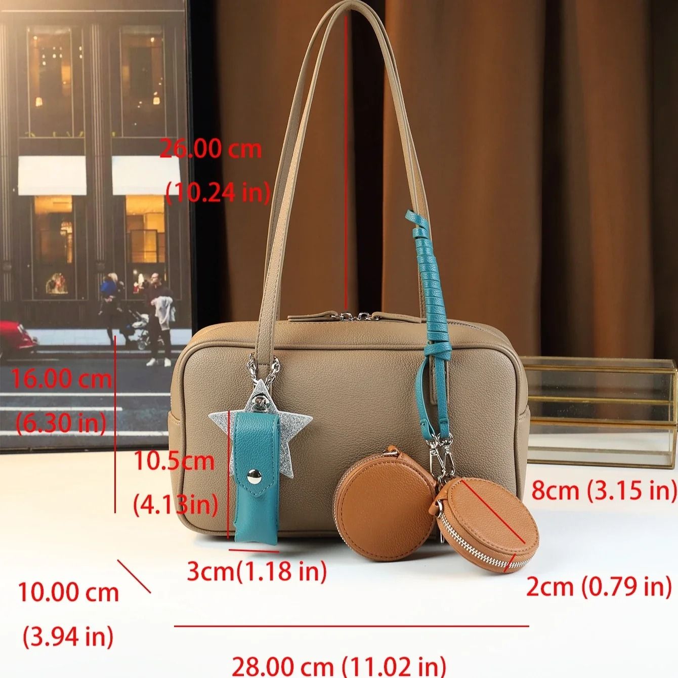 High-Capacity Boston Messenger Handbag