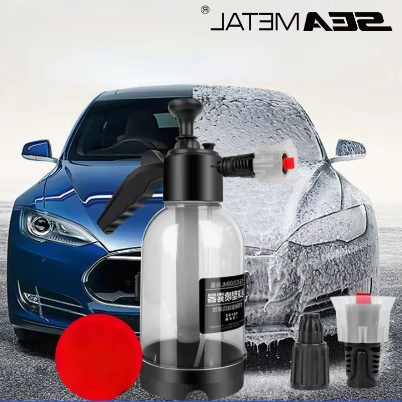 Car Wash Spray Bottle Hand Pump Foam Sprayer Car Air Pressure Spray Washer Auto Detailing & Window Cleaning Tools
