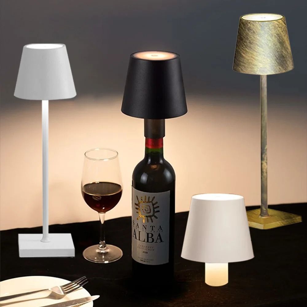 Wireless Wine Bottle Lamp – USB Rechargeable Atmosphere Decor