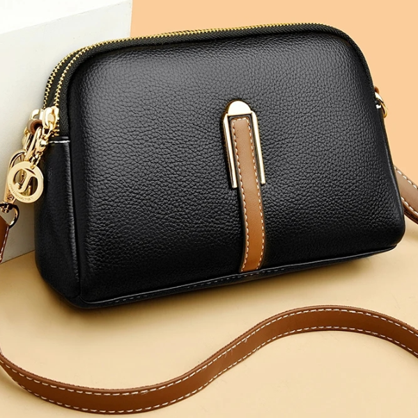 Luxury Women's Messenger Bags, Cowhide Flap Bag, Designer Women Handbag