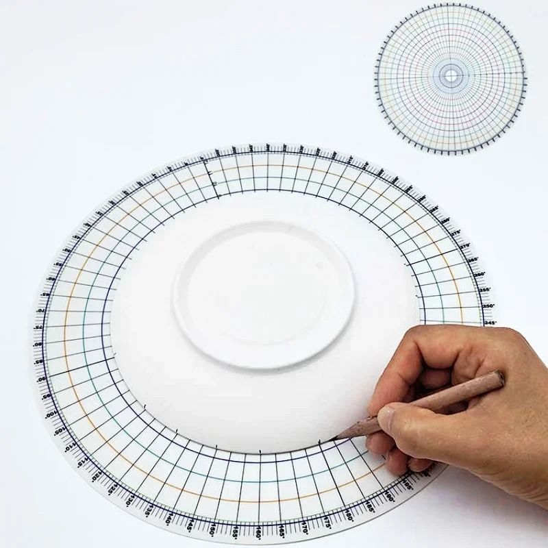 Pottery Circle Divider Ruler for Ceramic Painting and Design