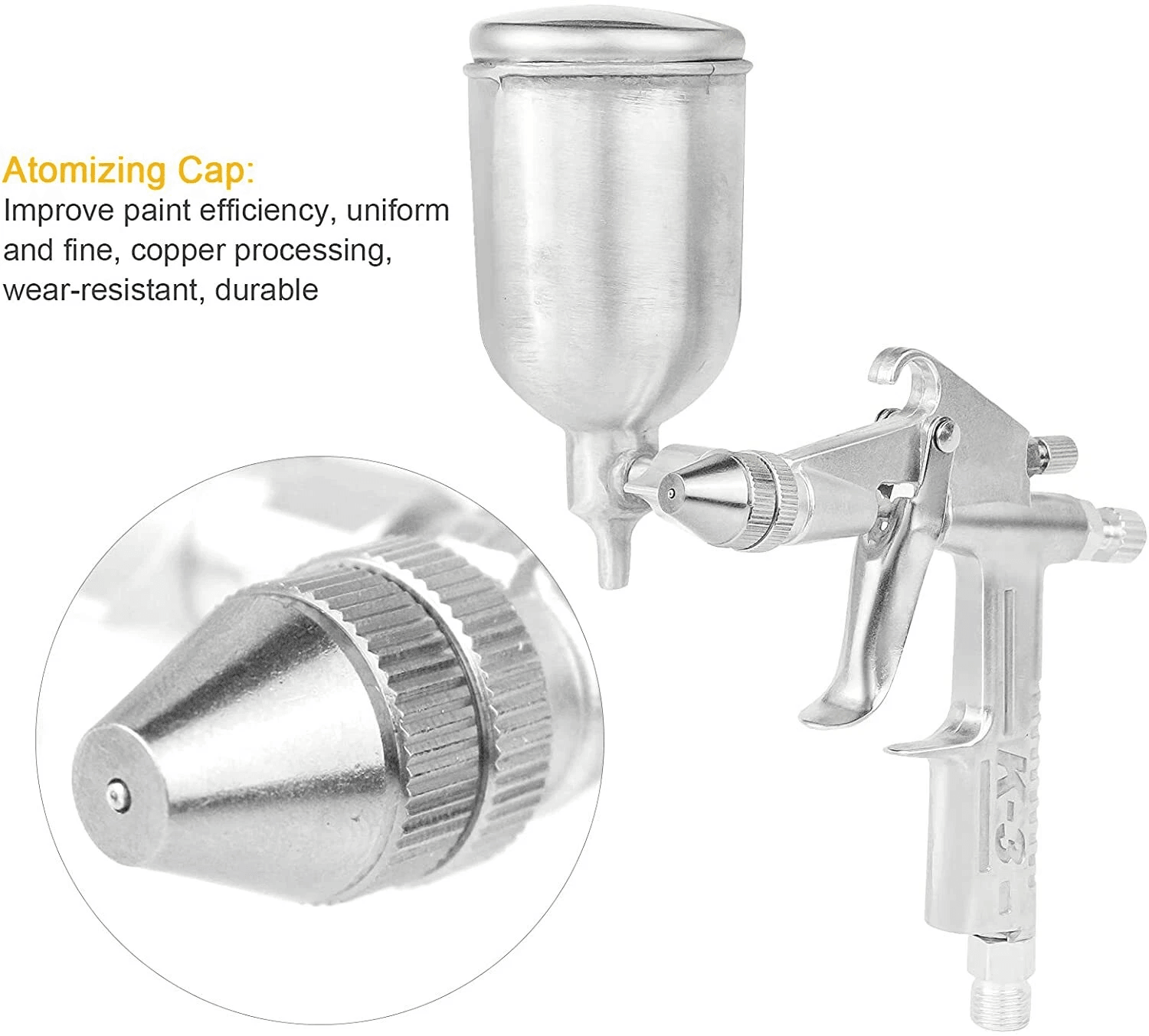 K 3 Mini Spray Gun Gravity Feed Touch Up Paint Sprayer