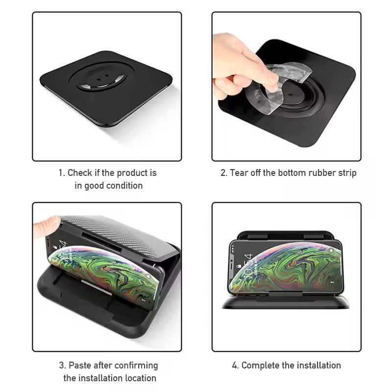 Universal Car Dashboard Phone Holder with Silicone Suction Pad