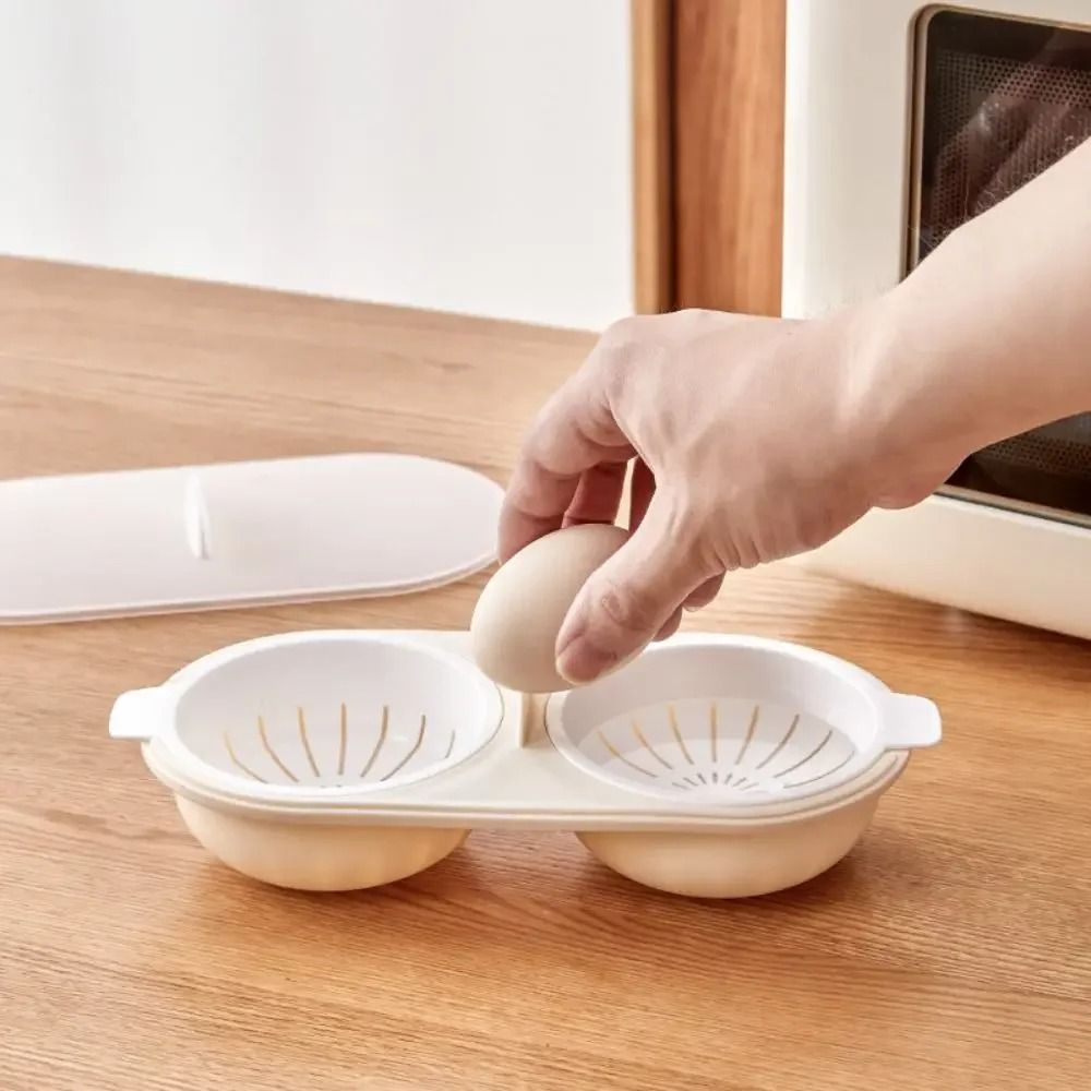 Microwave Double-Cup Egg Poacher & Lotus Maker