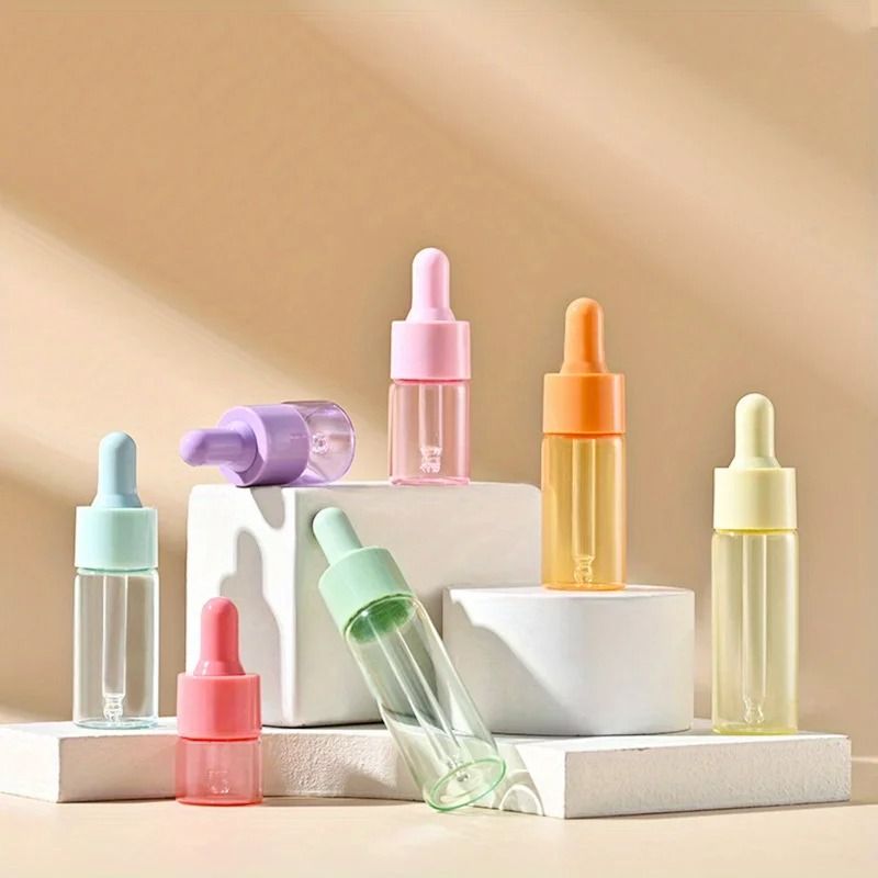 10-Piece Cosmetic Glass Dropper Bottle Set