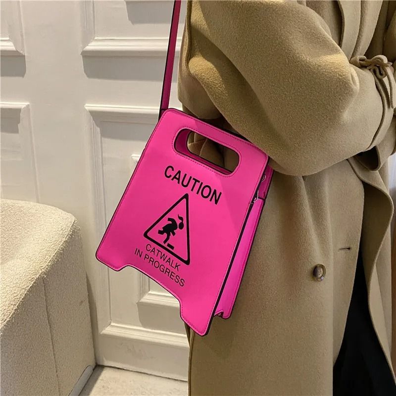 Novelty Stop Sign Crossbody Handbag